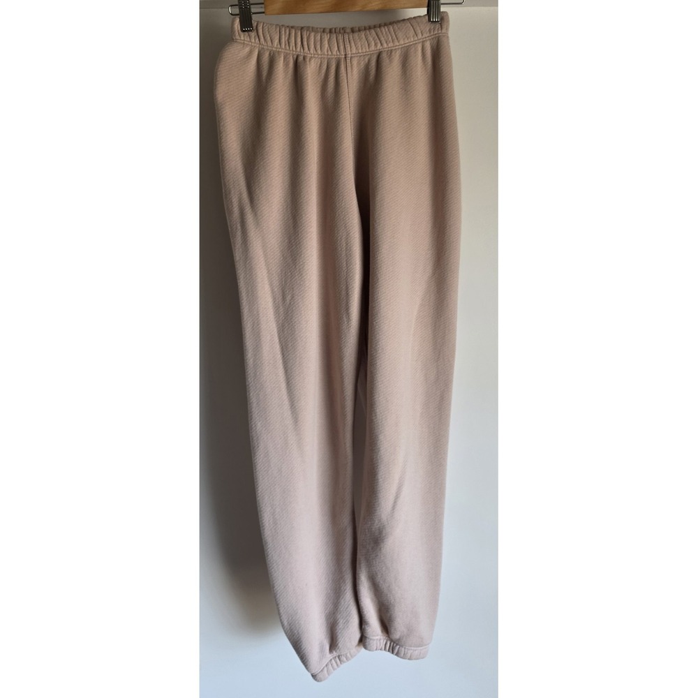 Jenni Kayne Sweatpants XS Pink Casual Solid Women Jogger Trousers Minimalist